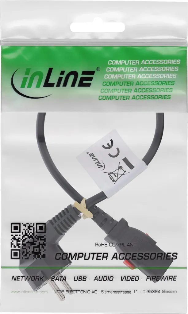 Cavo InLine C13 Bloccabile 0.5m per Smart TV e Proiettori - 2