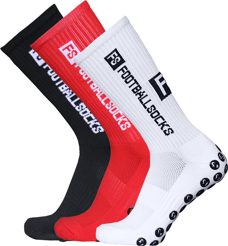 Fußballsocken 3er-Pack Sportsocken Rutschfeste Sportstrümpfe gr.39-46