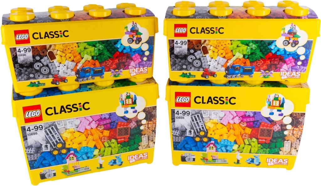 LEGO® Classic Bausteine 4 Boxen Set XL Kindergarten Kita Produktbild 