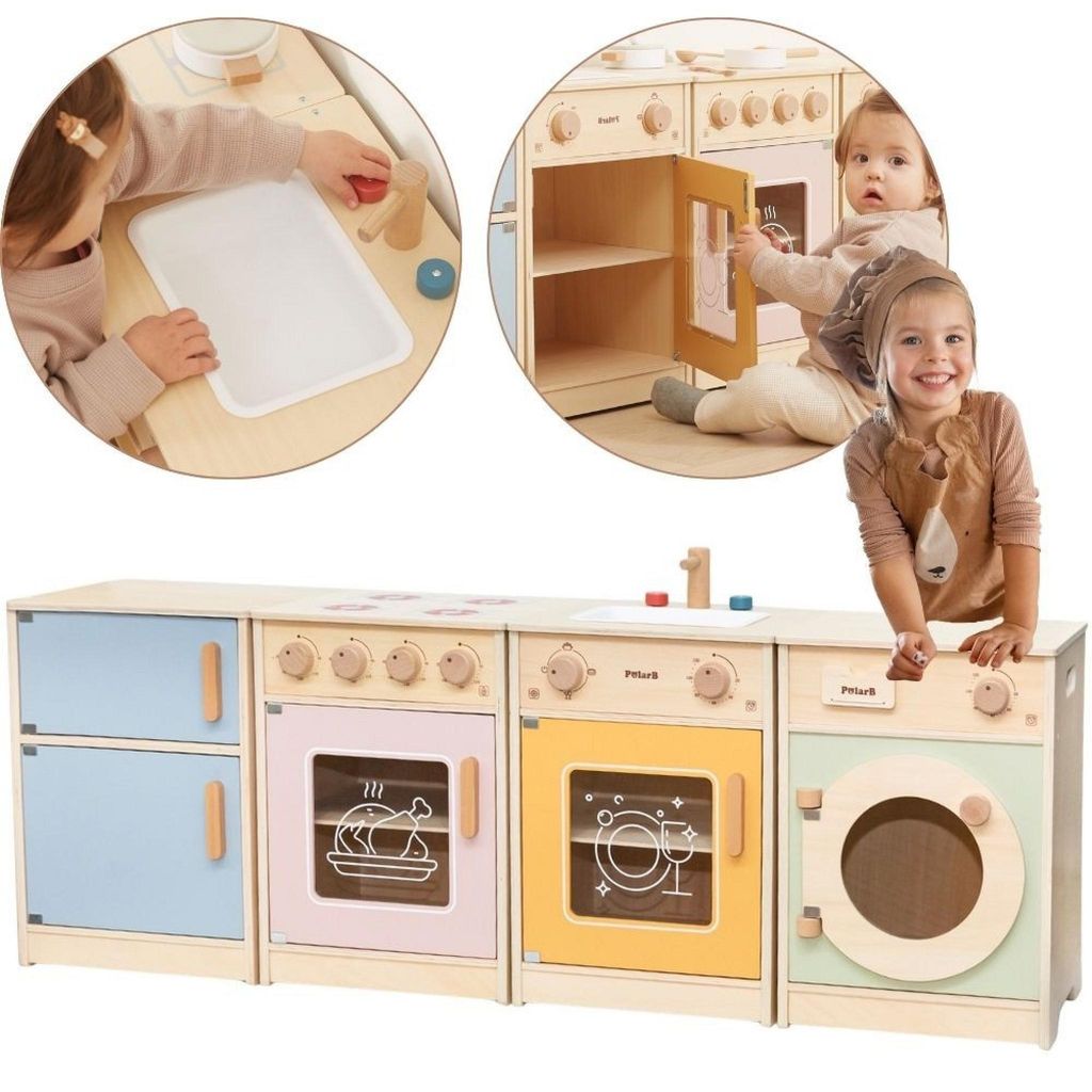 VIGA PolarB Set da cucina in legno XL: lavatrice, fornello, Immagine del prodotto 
