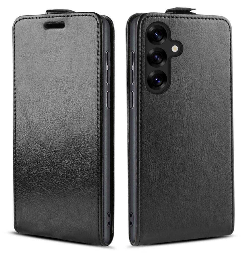 Handy Hülle für Samsung Galaxy S25 FE Magnet Cover Case Klapphülle Schutzhülle Farbe: Schwarz