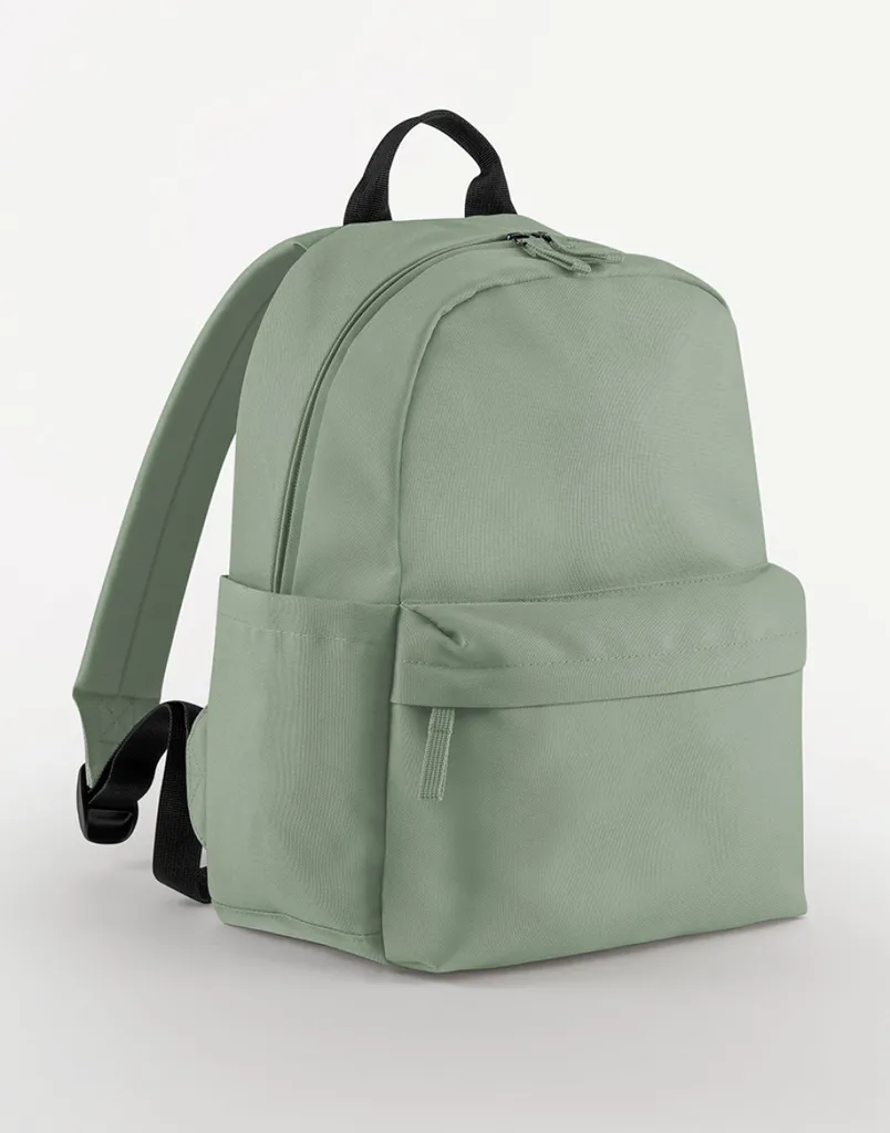 Bagbase Mini Backpack Verde BC6889 | Must-Have Accessorio Riciclato