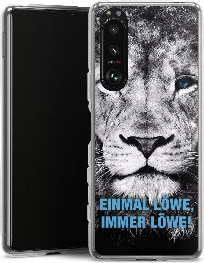 DeinDesign Handyhülle für Sony Xperia 5 III Silikon Hülle Case Smartphone Schutzhülle Löwe Offizielles Lizenzprodukt TSV 1860 München