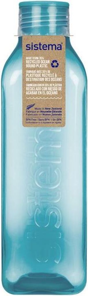 Sistema Ocean Bound Flasche Quadratischer Schraubverschluss 1 l, grün