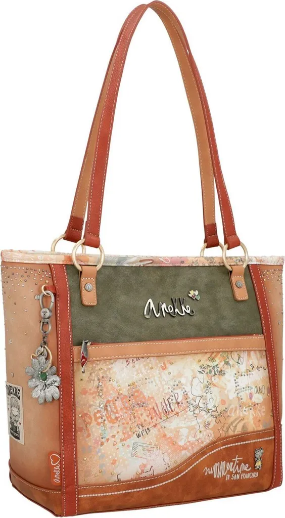 Grand sac shopper Anekke Peace & Love en cuir synthétique souple