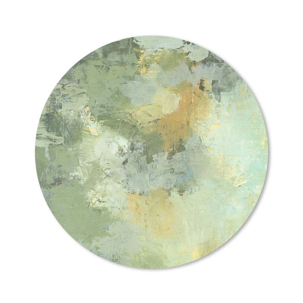 MuchoWow Mauspad Mousepad Ölgemälde grün 40x40 cm - Mousepads - Maus Mat - Pad - Mausunterlage - Schreibtisch Accessoires