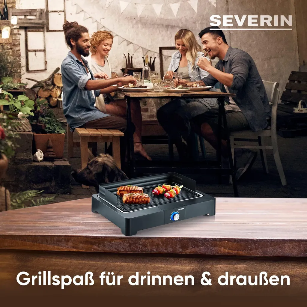 Grill Électrique de Table Severin PG8567 Barbecue Portable Intérieur - 9