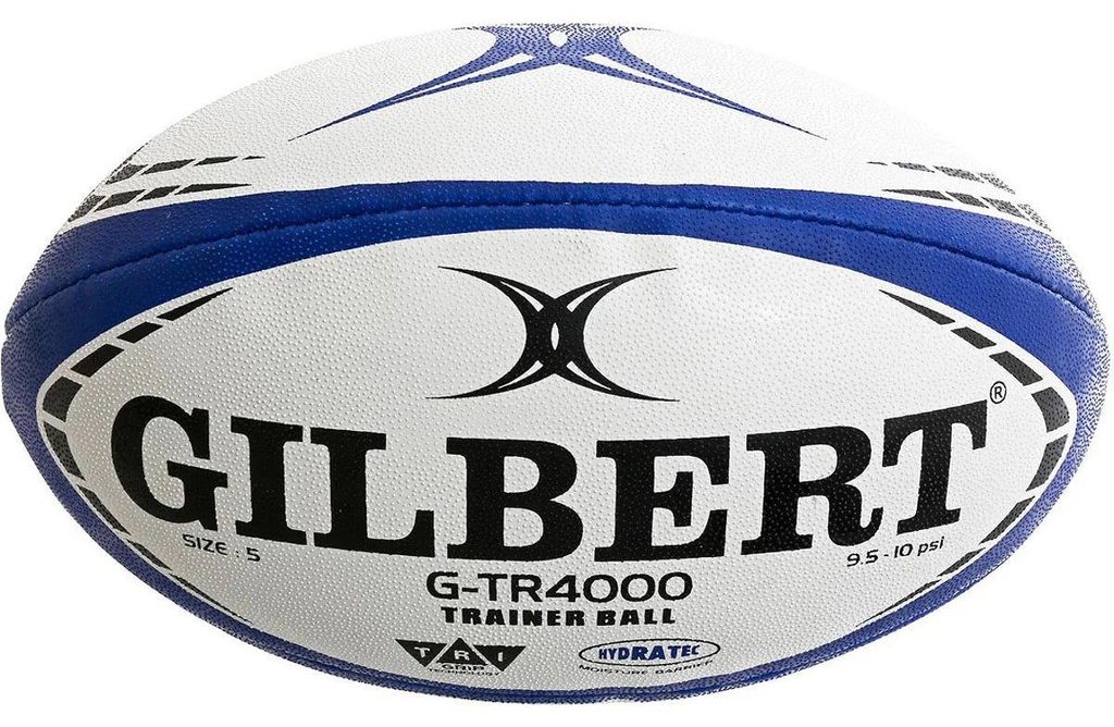 Gilbert G-Tr4000 (Size 5) Rugbyball - Weiß / Marine | Größe: 5
