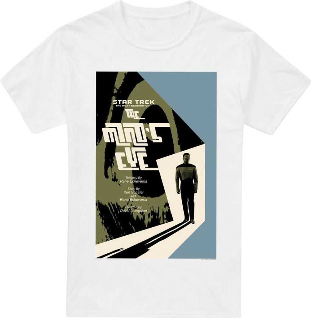 Star Trek - "The Next Generation Season 4 Episode 24" T-Shirt für Herren TV5339 (M) (Weiß)
