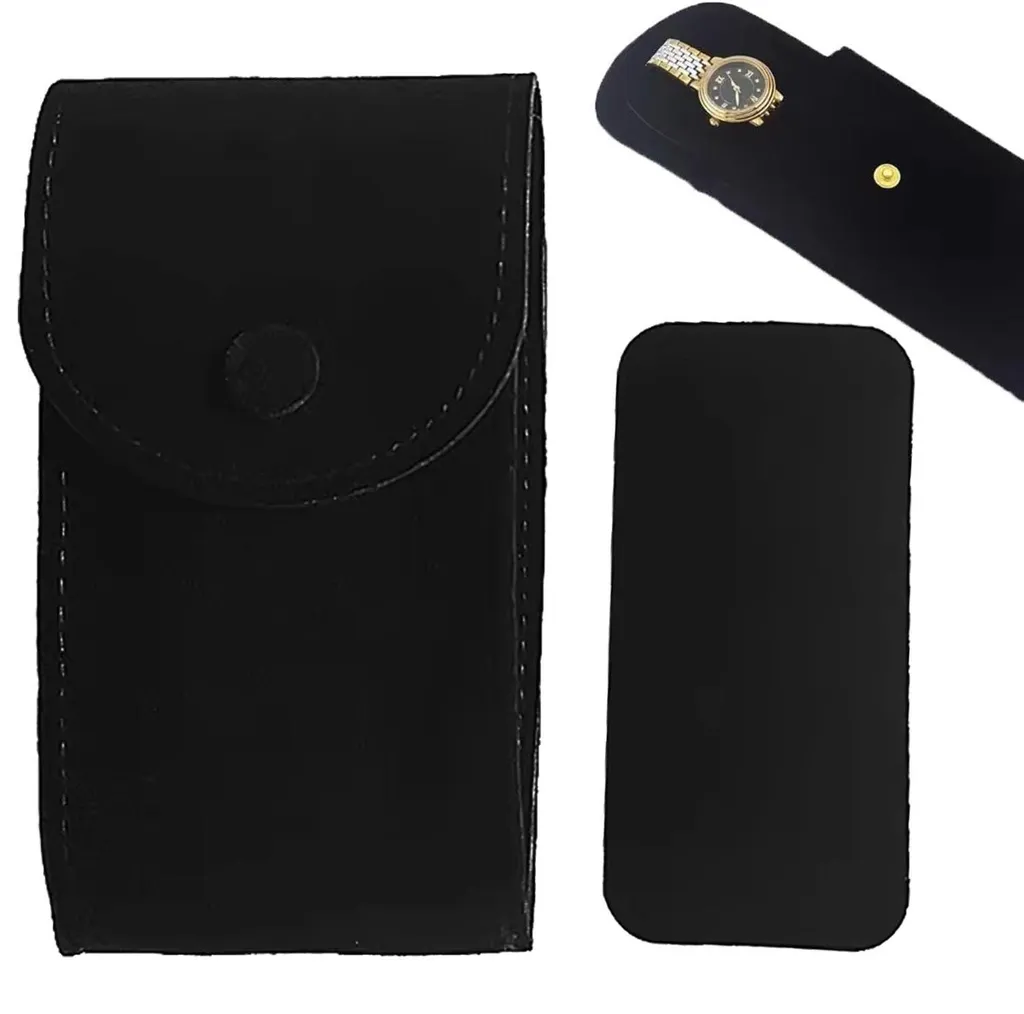 Étui de montre en flanelle anti-rayures - Accessoire voyage ultra robuste