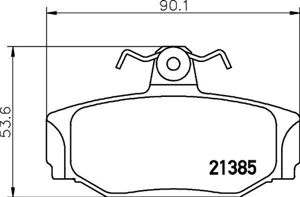 Plaquettes de frein HELLA 8DB 355 017-991 pour Volvo S70 S90 V70 V90