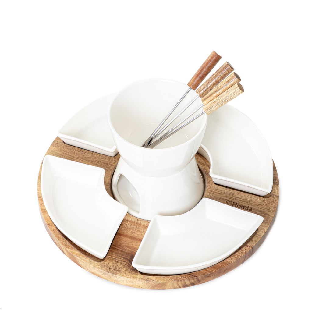 Fondue-Set MOOKA mit drehbarem Boden 27x13 cm Produktbild 2