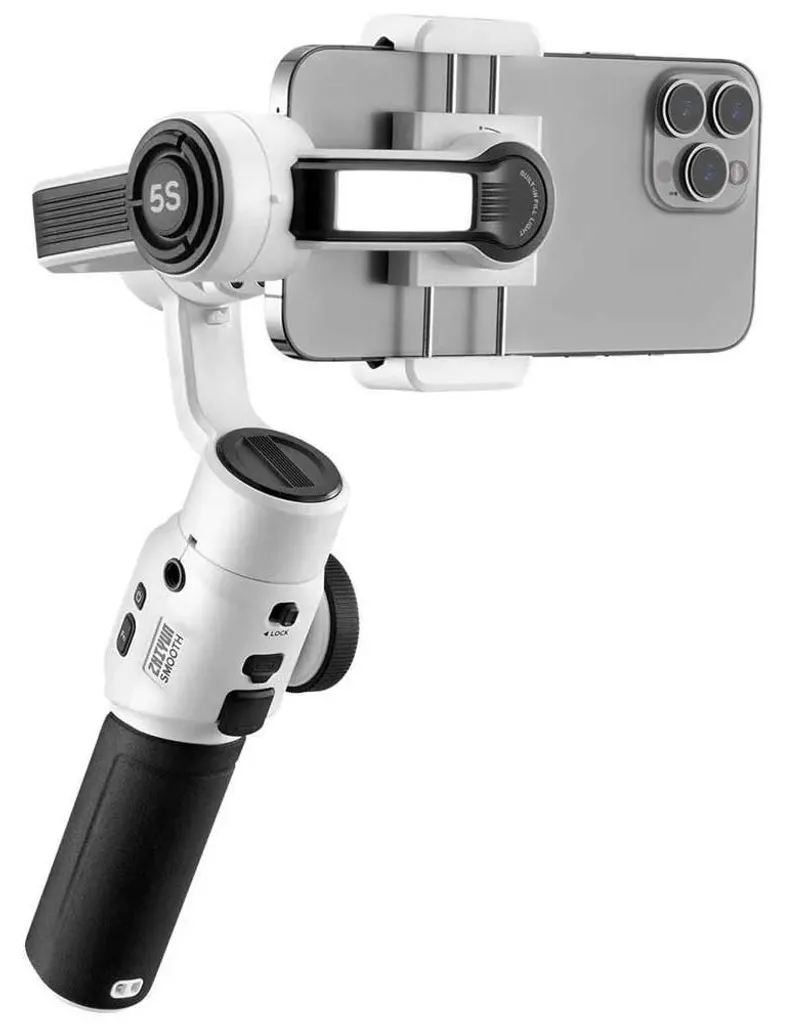 Stabilisateur pour Smartphone Smooth 5S Blanc avec Éclairage Intégré - 3