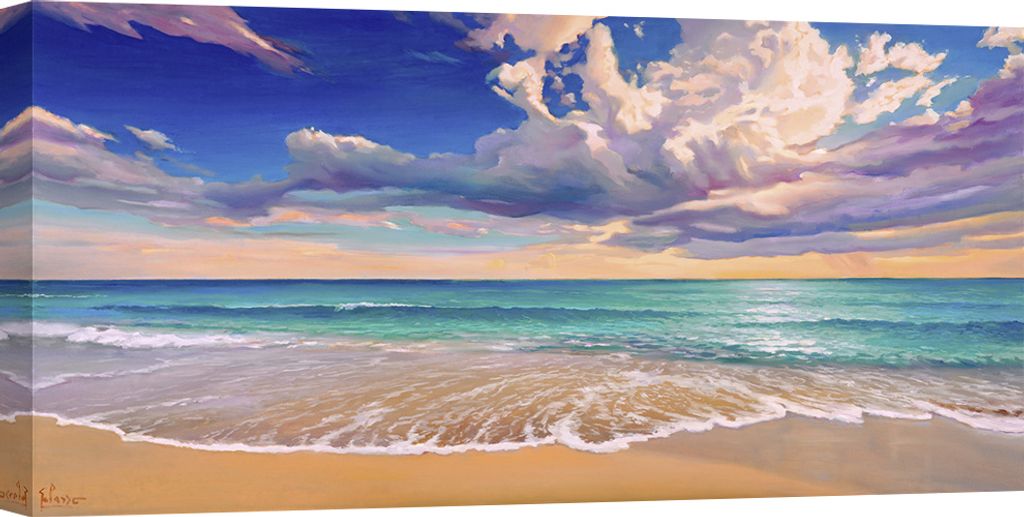 Leinwandbilder – Adriano Galasso, Ozeanwelle – 100x50 cm