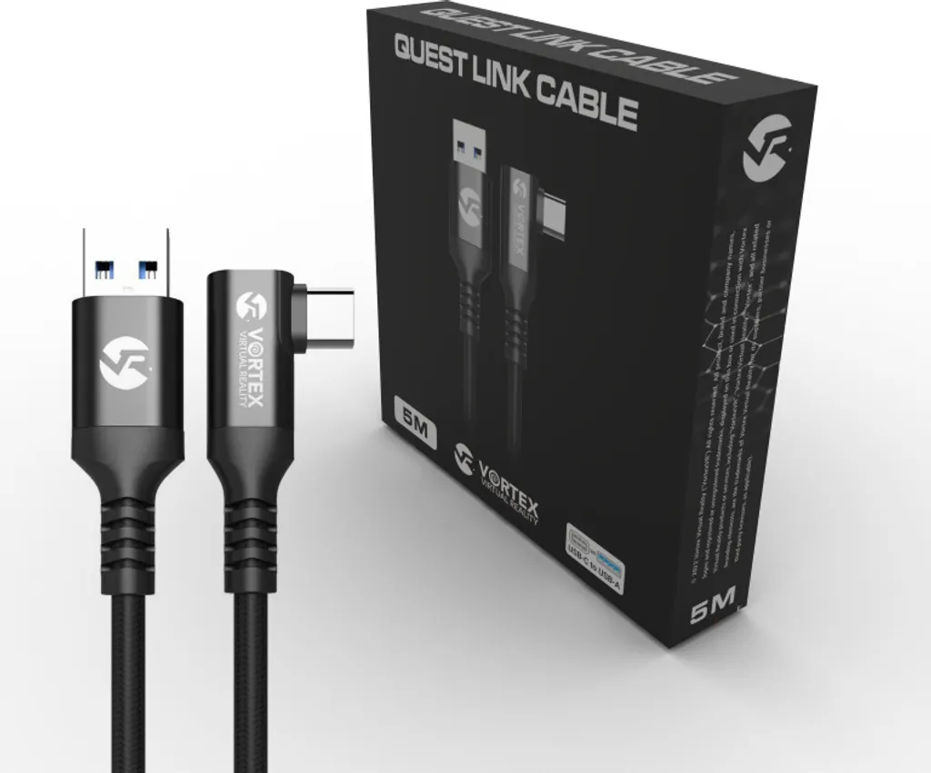 VORTEX VR Câble Link USB-A vers USB-C 5m pour Meta Quest 3S, 3 et 2