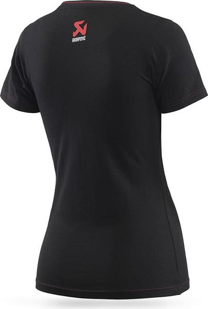 Akrapovic Kurzarm-t-shirt Schwarz XS Frau Schwarz XS