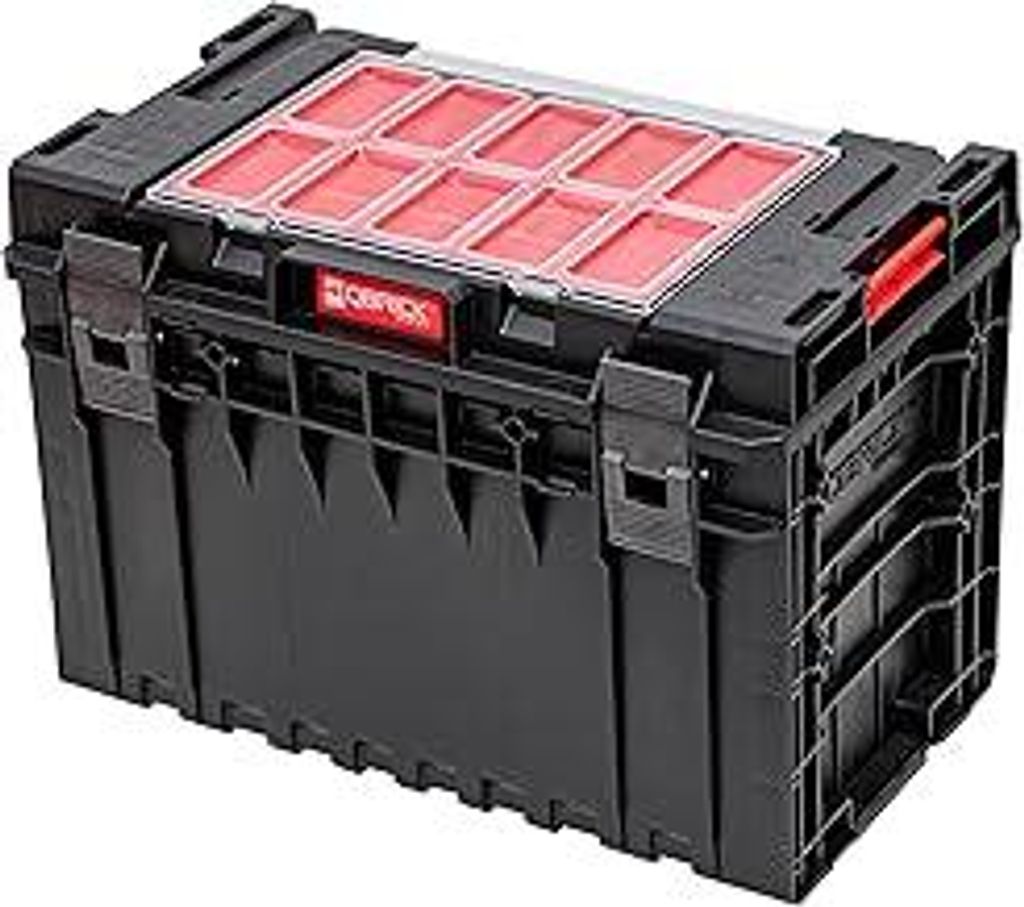 Qbrick System Werkzeugkoffer Werkzeugkasten Leer Werkzeugkiste Box Behälter ONE 450 2.0 Expert Schwarz 585 x 385 x 420 mm