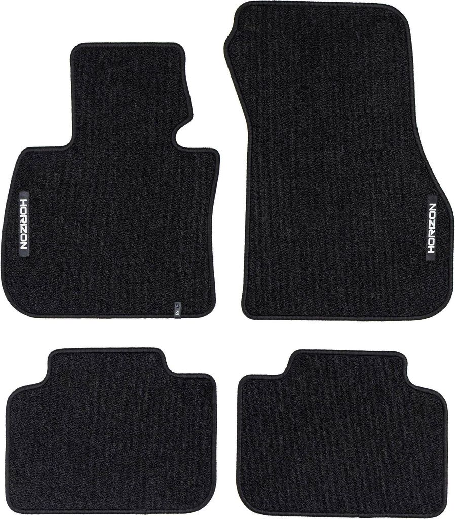 Velours Fußmatten für BMW X1 F48 2015-2022 Autoteppich Automatten Schwarz 4 tlg