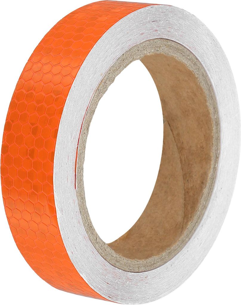 Universelle 2,5 cm x 10 m orangefarbene reflektierende Aufkleber für Autos, reflektierendes Band, Sicherheitswarnung, reflektierender Schutz - Pac...