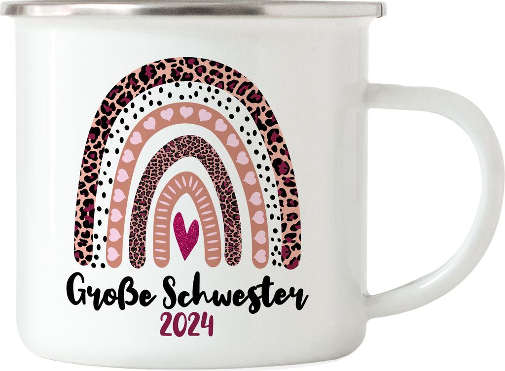 Große Schwester 2024 Emaille Tasse Sisters Beschützer Produktbild 