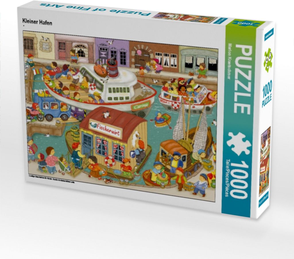 Calvendo Kleiner Hafen 1000 Teile Puzzle quer 640x480mm, Kraetschmer Marion; 7346796