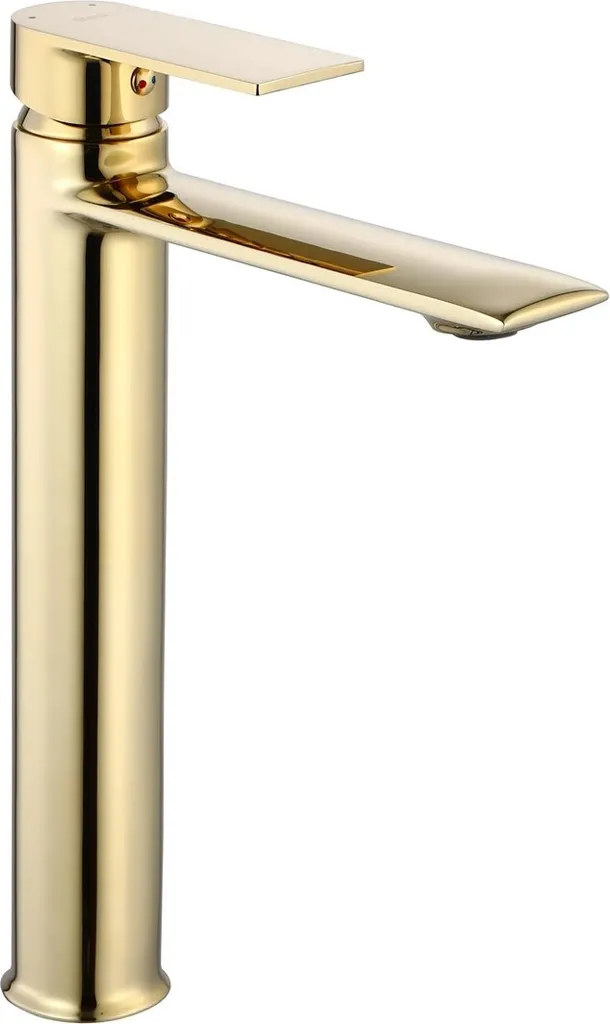 Miscelatore Lavabo Rea Veneta Gold High - Oro Lucido per Bagno Moderno