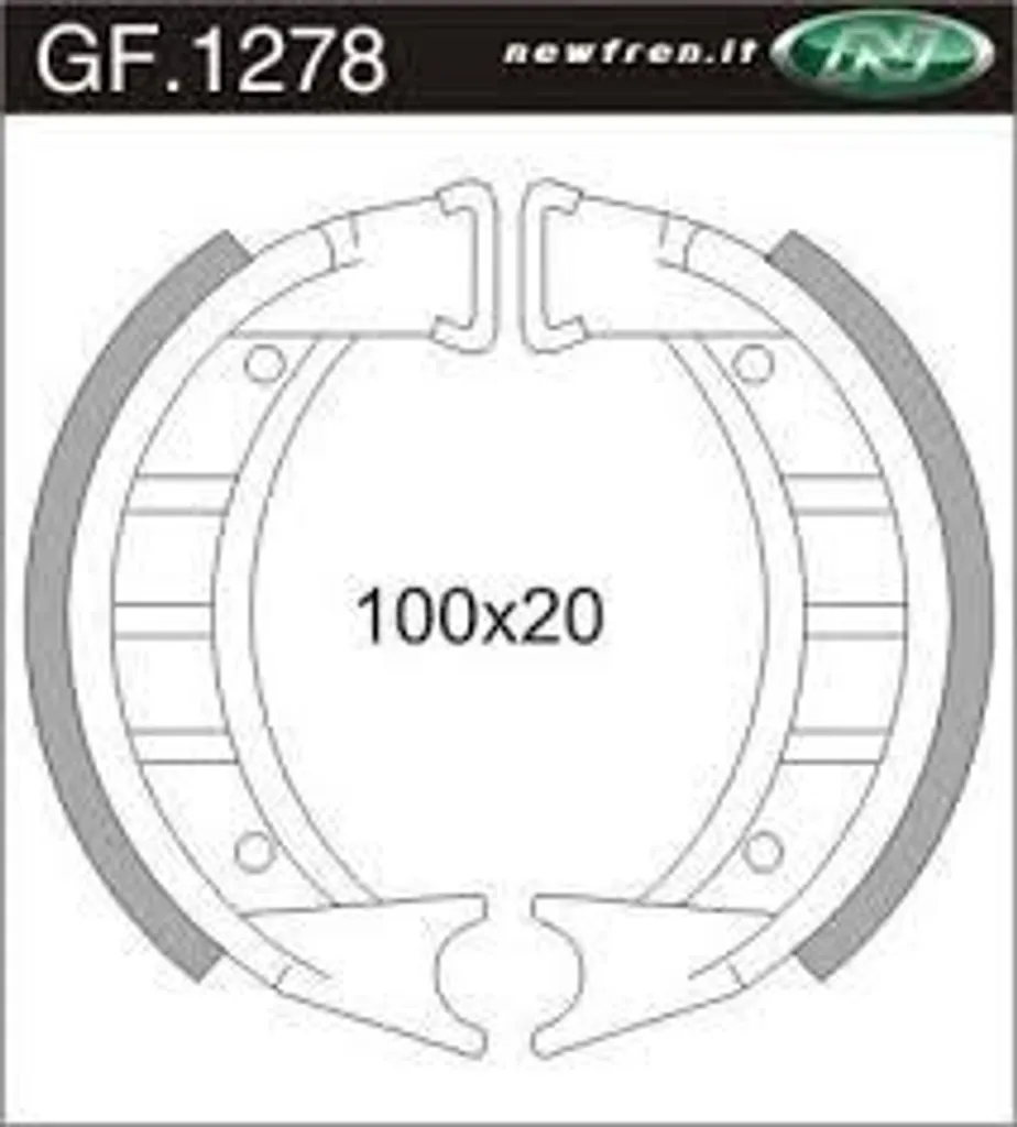 Segment de frein Newfren 1278 Haute Résistance pour Yamaha Yamy