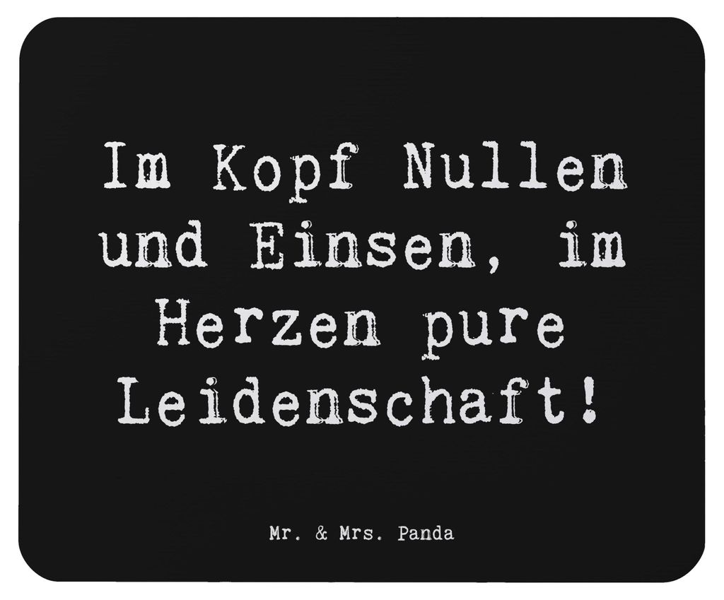 Mr. & Mrs. Panda Mauspad Spruch Programmierer Herz - Schwarz - Geschenk, Software-Engineer, Programmiersprachen, pc mousepad, Berufsliebe, Berufe, ...