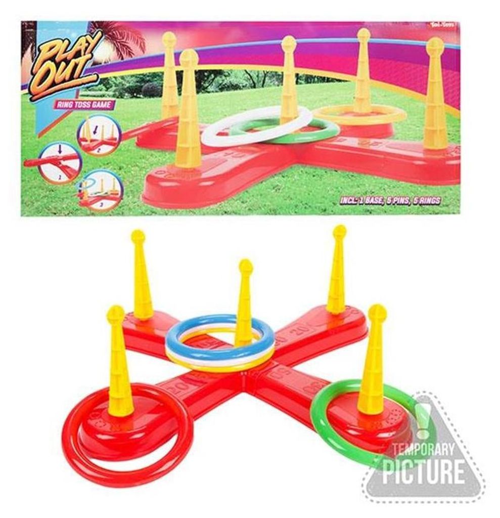 Toi-toys spielt ein leuchtendes Ringwurfspiel mit 5 Ringen
