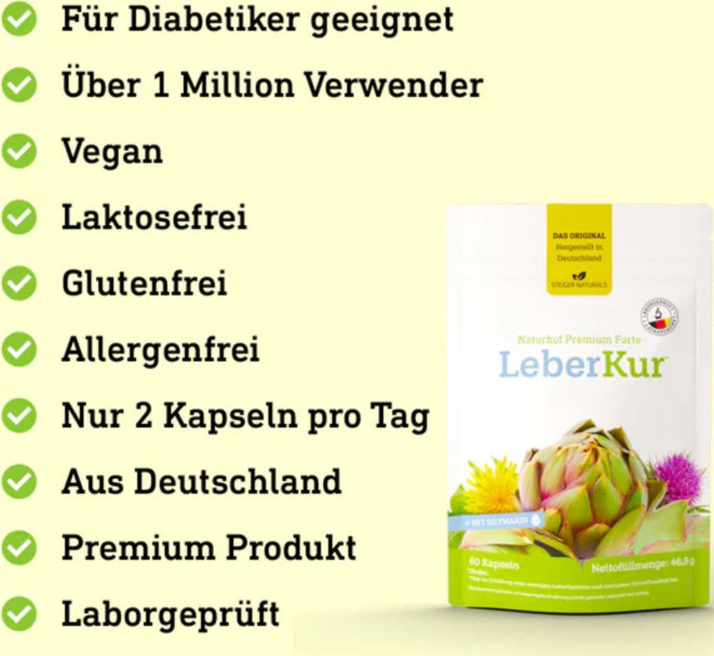 Naturhof Leberkur Premium Forte Kapseln 60 St Produktbild 6