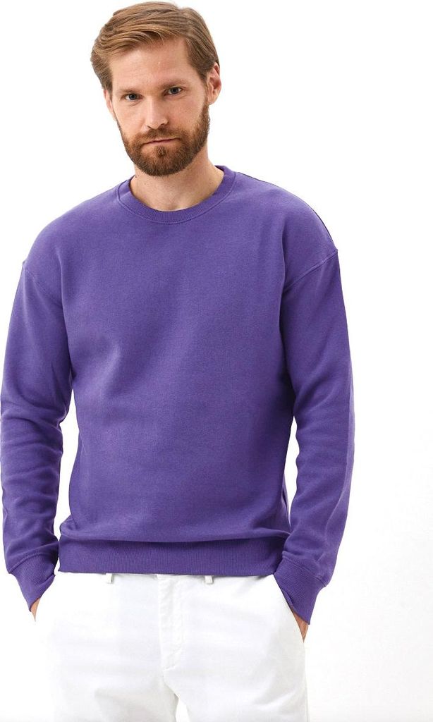 Jack&Jones - Herren - Basic Sweatshirt Mit Rundhalsausschnitt - Lila - Gr. L