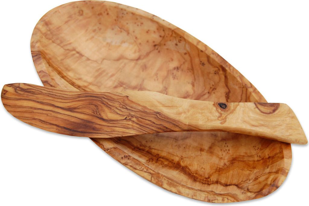 Butterschale mit Buttermesser aus Olivenholz. Perfekt geeignet für Butter, Aufstriche oder Käse – geschmacksneutral und antibakterielle Wirkung.