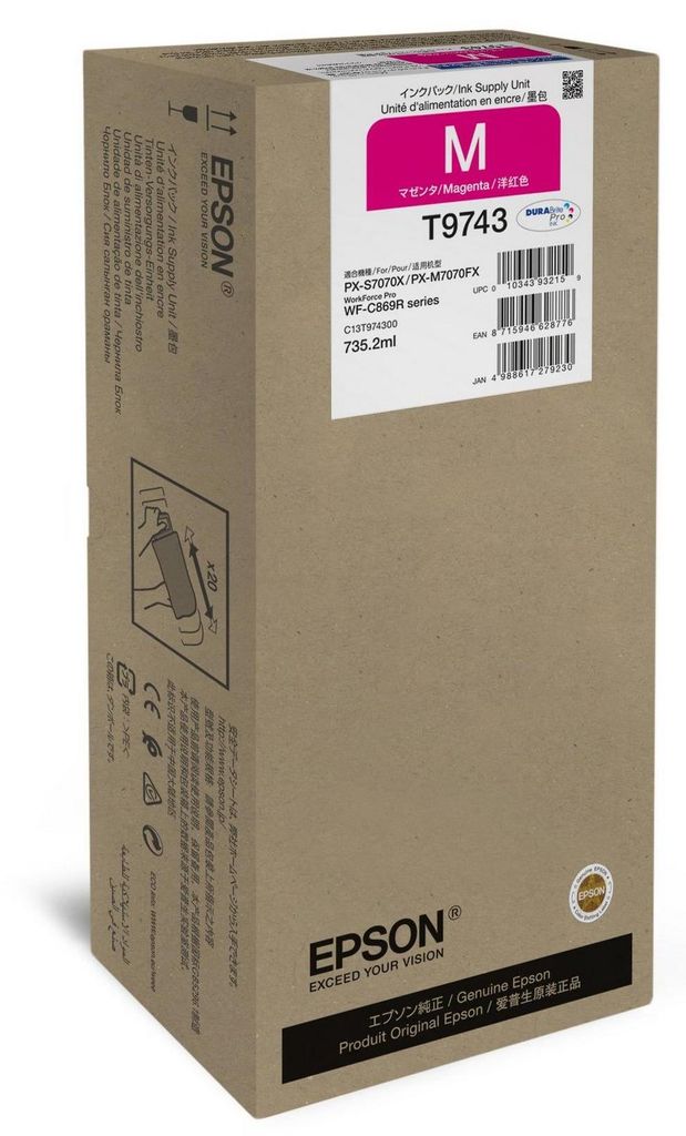 Epson T9743 - 735.2 ml - Größe XXL - Magenta