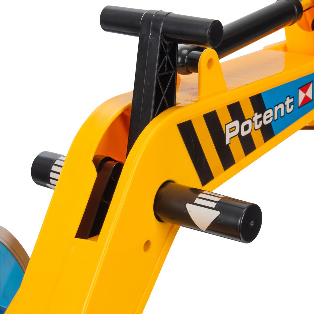 COIL – Tracteur à Pédales Avec Pelle Et Godet – Pelle Mécanique Enfant – Charge 50 Kg – Siège Réglable – Klaxon – 125 Cm