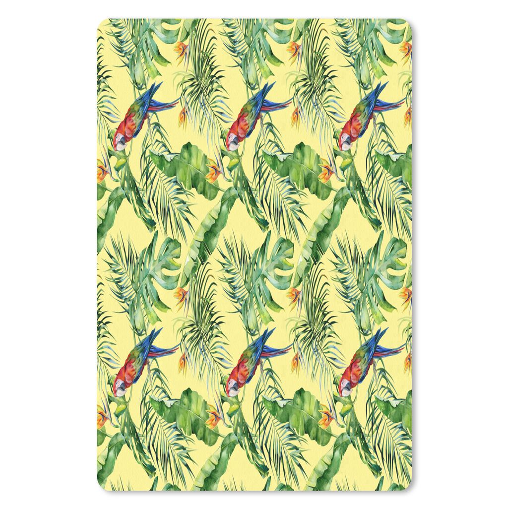MuchoWow Mauspad Mousepad Blumen - Paradiesvogelpflanze - Vogel 18x27 cm - Mousepads - Maus Mat - Pad - Mausunterlage