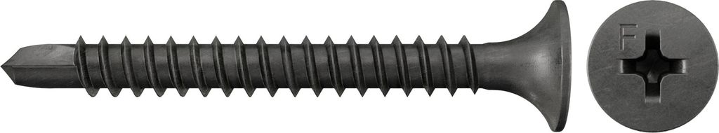 Schnellbauschraube 3,5x35 Trompetenkopf (1.000 Stück, Feingewinde und Bohrspitze)