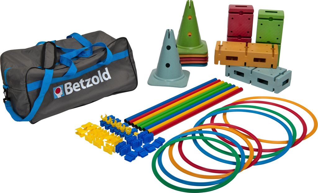 Betzold Motorik-Bewegungs-Set, 57-teilig, Bewegungsspiel Produktbild 