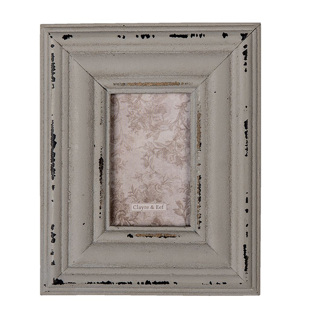 Cornice per quadri Clayre & Eef 5x7 cm MDF grigio Immagine del prodotto 