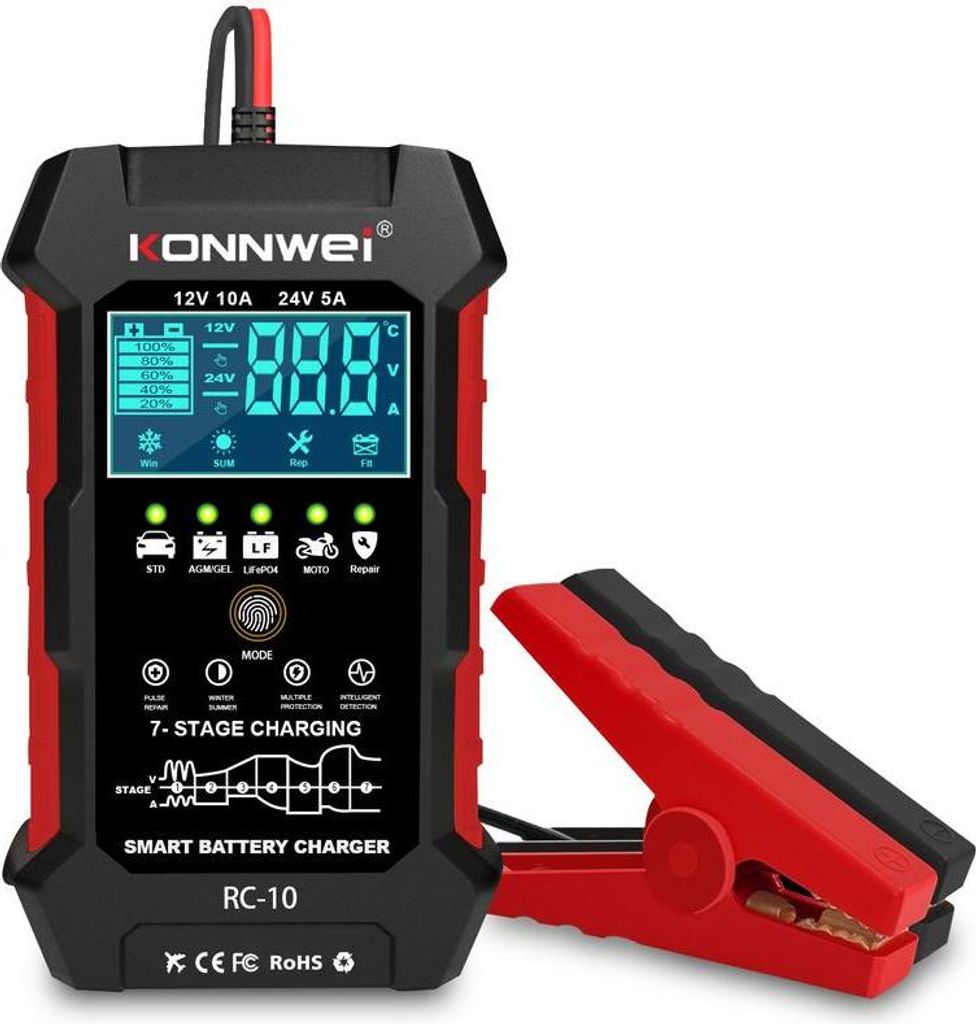 Konnwei RC-10 nabíječka a údržba (obnovení) nepoužívaných Obrázek produktu 