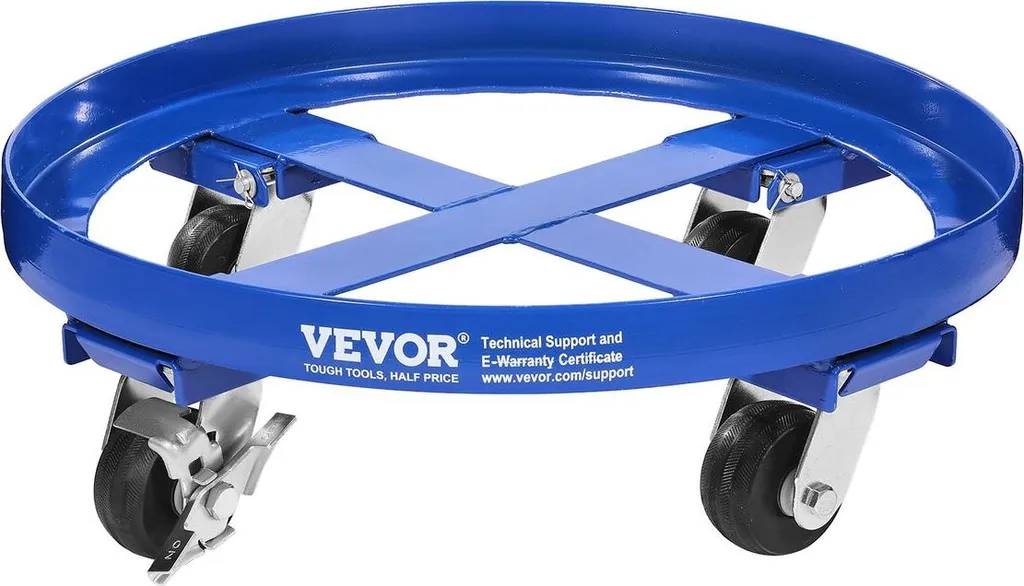 Support roulant pour baril 200L et fût 55 gallons charge lourde 900kg