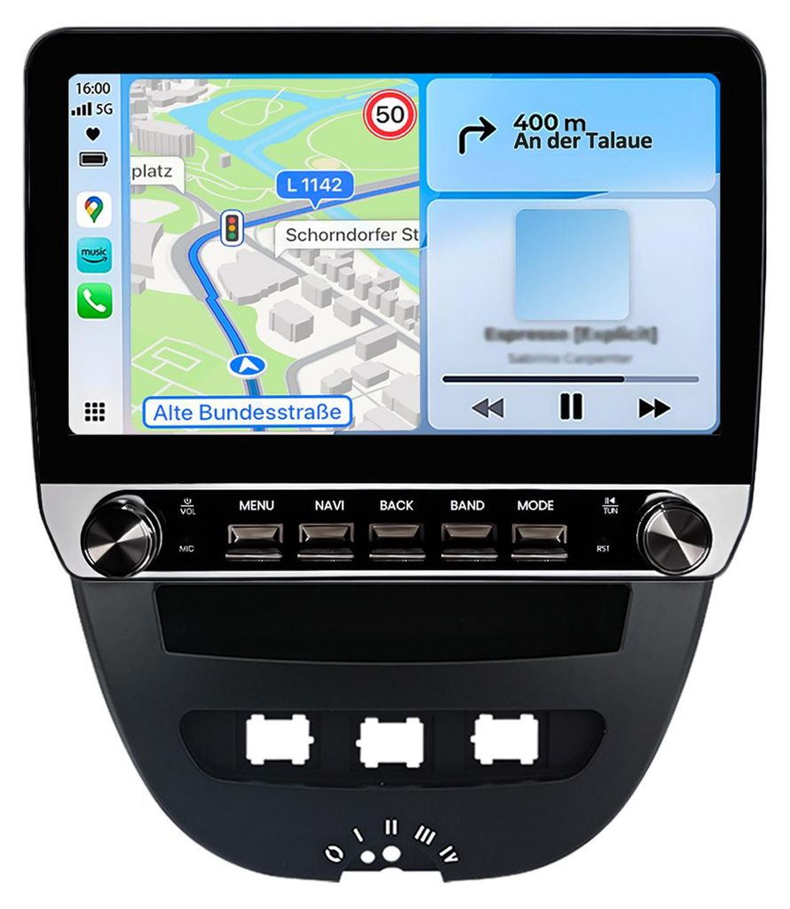 Autoradio Android pour Peugeot 107 Citroën Toyota Aygo C1 Image du produit 