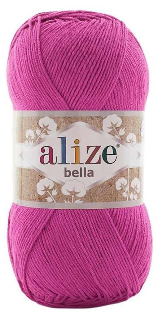 Alize Bella Baumwollgarn 822 Pfingstrose 100g/360m weich & atmungsaktiv