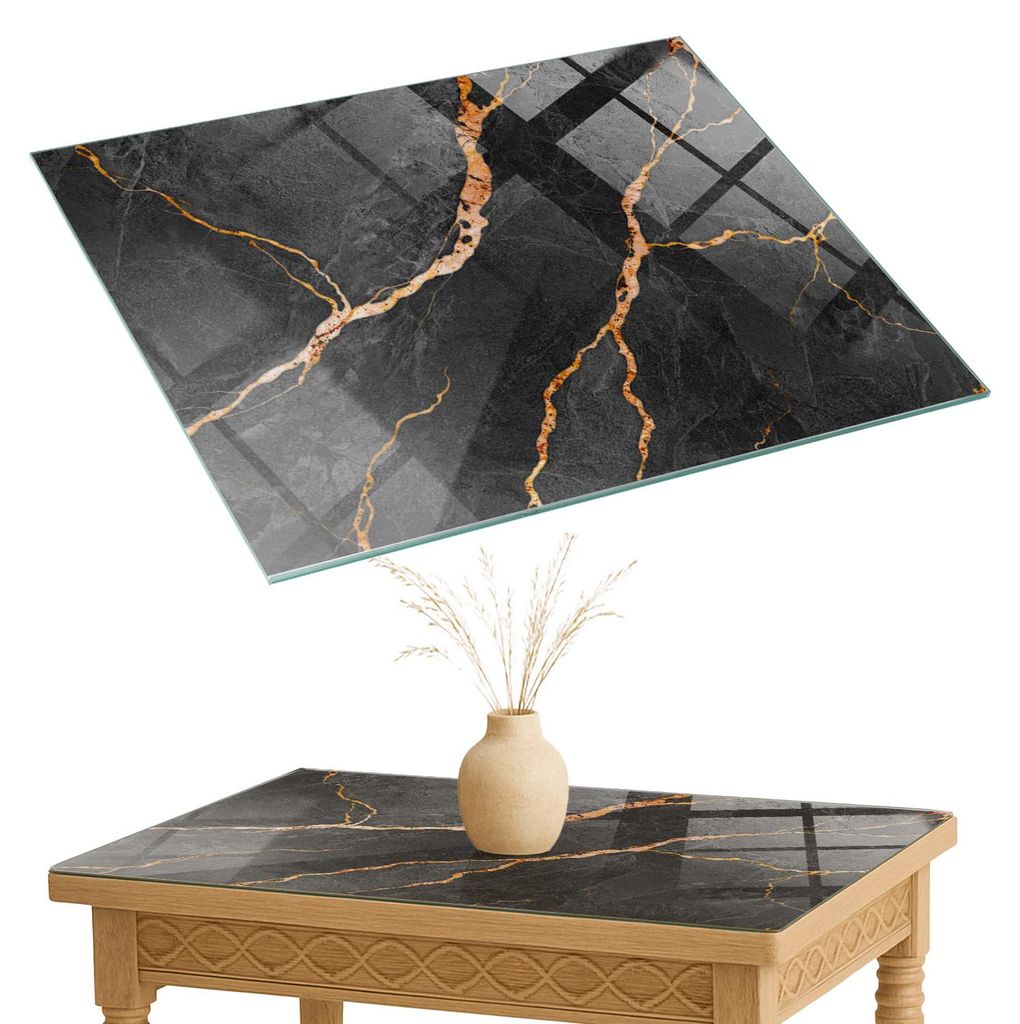 Glasplatte Tisch – Esstischplatte Glas – Tischplatte Glas – Glasarbeitsplatte Tisch – Glasplatte Esstisch – Pflegeleicht – Witterungsbe...