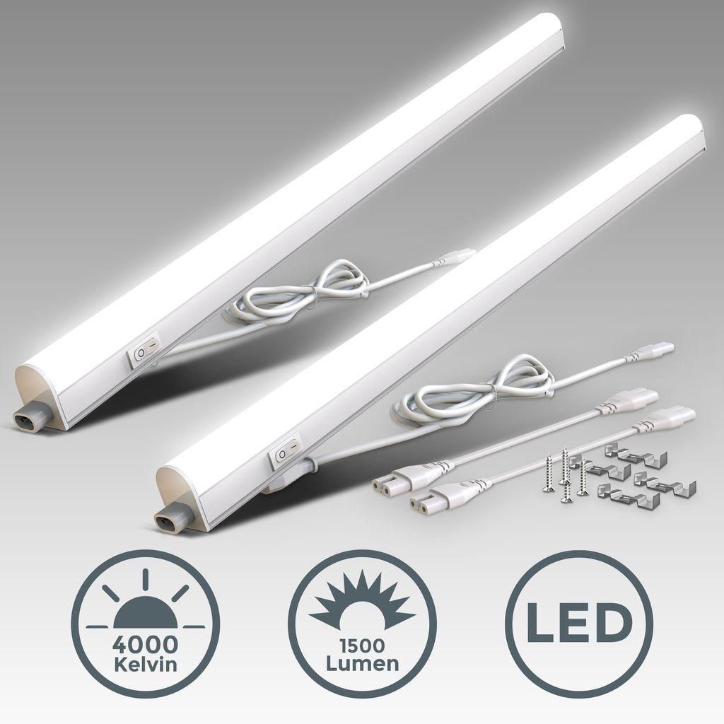 2x LED svetlo pod skrinku 15W 87cm svetelný pás osvetlenie Obrázok produktu 