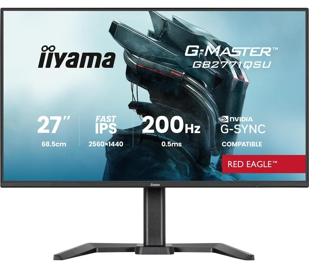 Moniteur LED Iiyama GB2771QSU-B1 27" Haute Fluidité et Design Pro