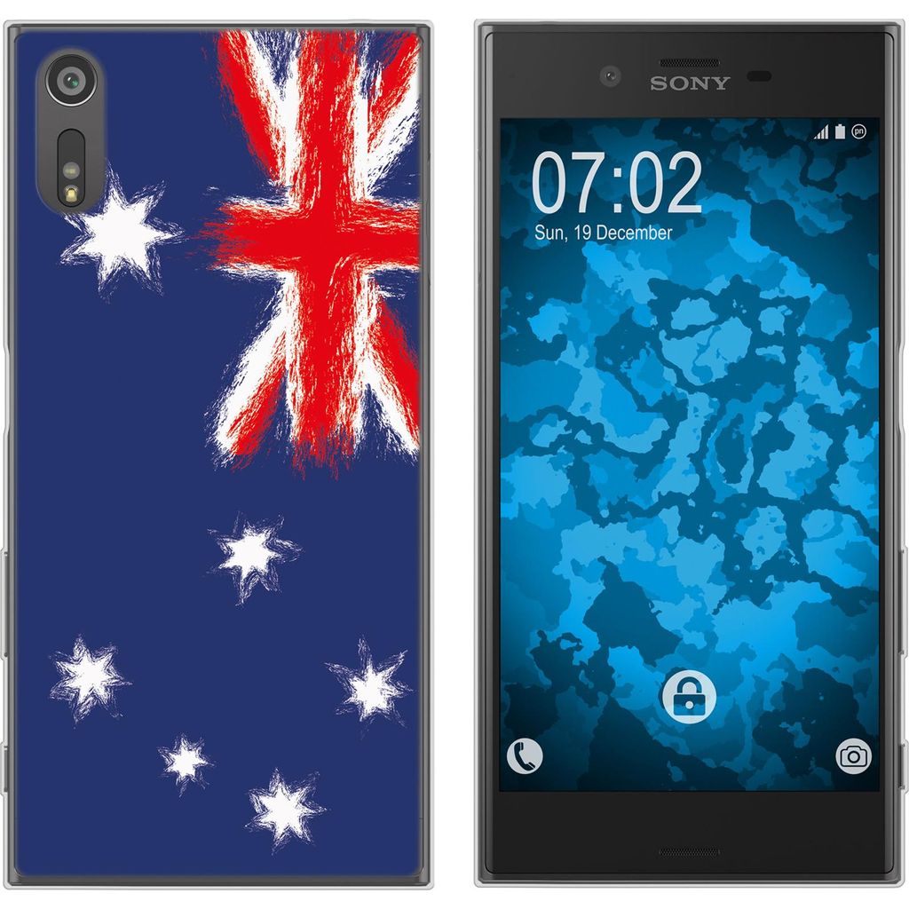 PhoneNatic Case kompatibel mit Sony Xperia XZs Silikon-Hülle WM Australien M2