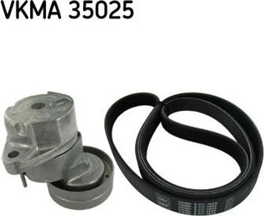 Jeu de courroies trapézoïdales SKF VKMA 35025 pour moteur Opel Astra