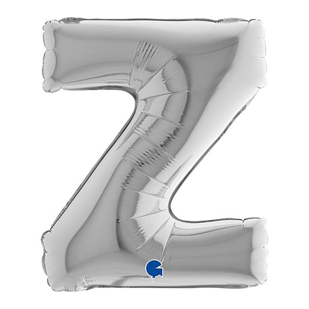ABC14 Buchstabe Z silber 36 cm