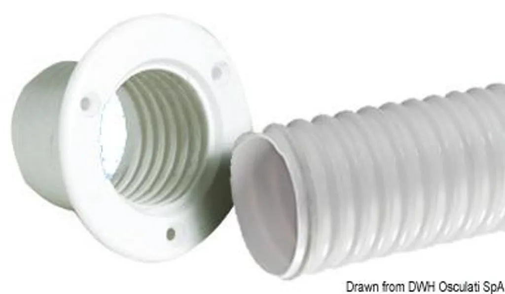 Tuyau PVC flexible gris 10 m pour évacuation d'eau et climatisation