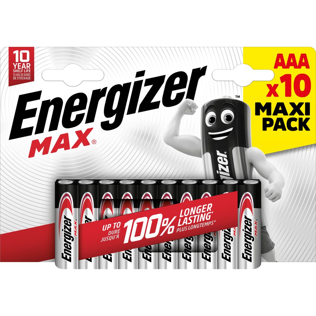 ENERGIZER MAX Alkaline LR03 Micro AAA 1,5V 10er Blister